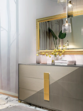 Framed mirror - Framed wall-mounted rectangular mirror by CASA +39 - view 3